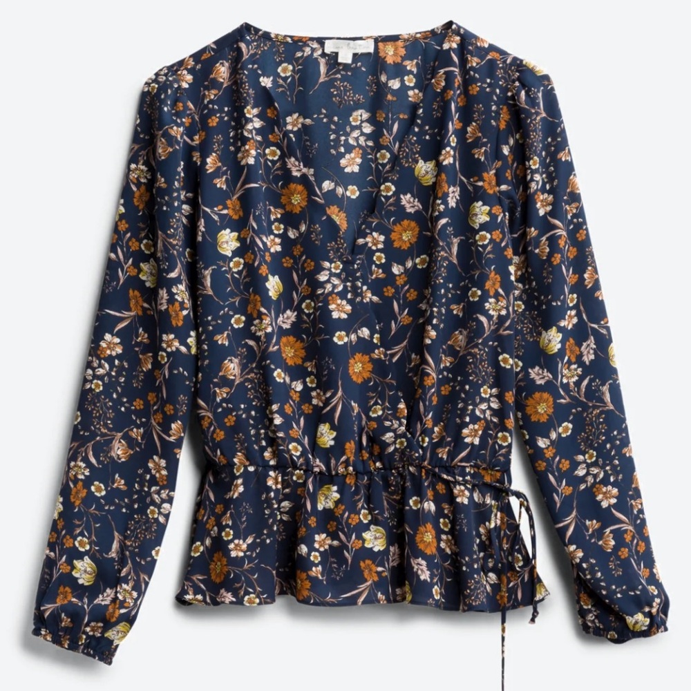 Faux Wrap Blouse